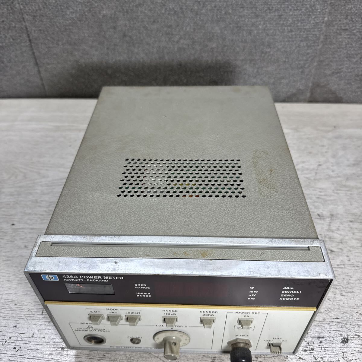JZ-614 激安 HP 436A POWER METER パワーメーター 動作未確認 中古現状品 ※3回再出品で処分_画像3