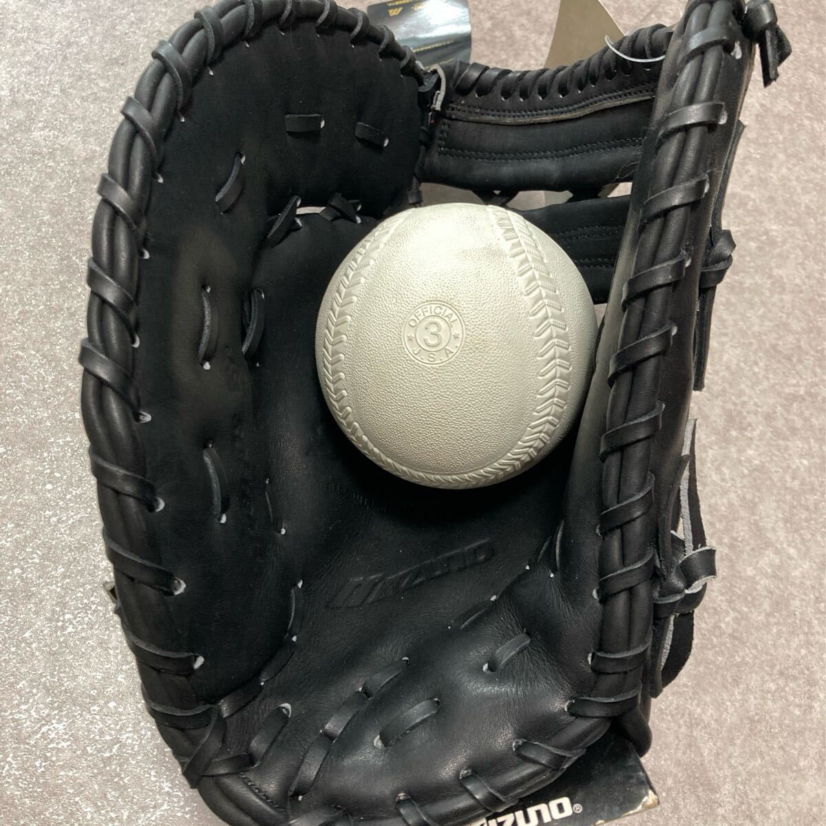 ミズノ 青ビュー 一般 大人用 ソフトボール グローブ ファーストミット タグ付き未使用品 ◆送料無料 スピード発送◆_画像4