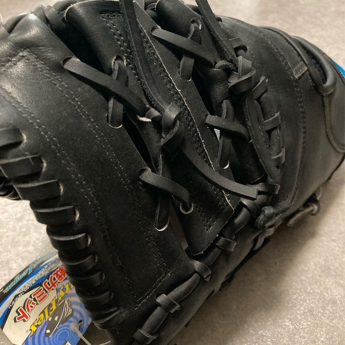 ミズノ 青ビュー 一般 大人用 ソフトボール グローブ ファーストミット タグ付き未使用品 ◆送料無料 スピード発送◆_画像8