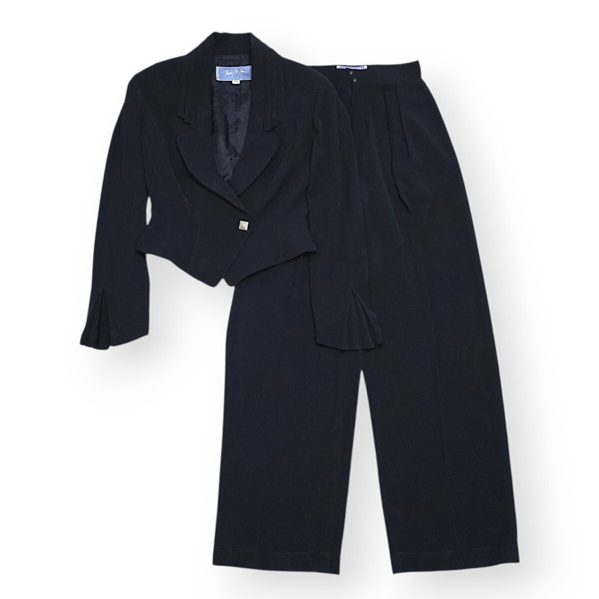 90s Thierry Mugler ACCORDION PLEATED CORSET SUIT JACKET PANTS ティエリー ミュグレー スーツ ジャケット 80s 90s archive vintage