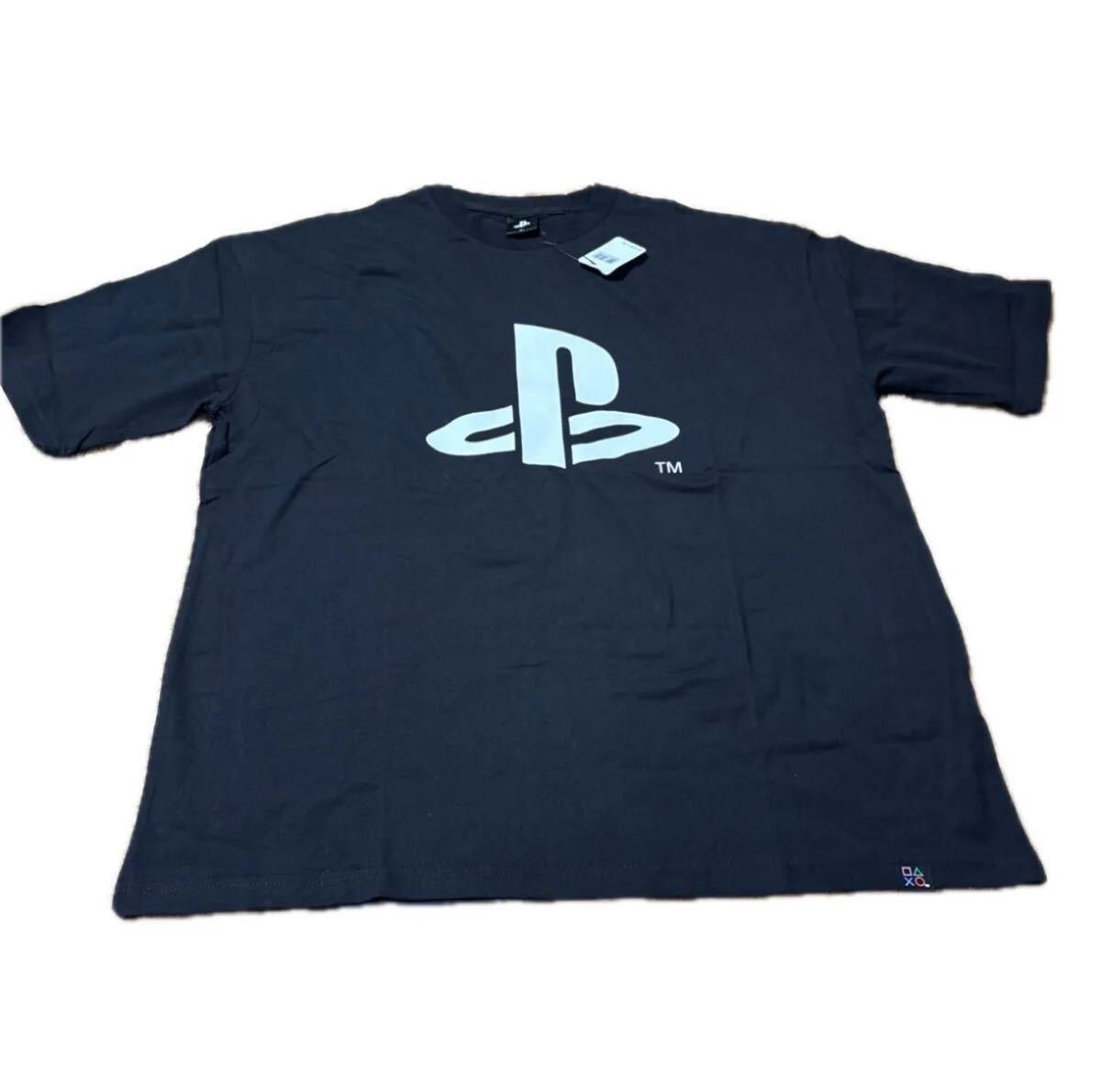 プレイステーション Tシャツ Lサイズ ブラック PSロゴ SONY公式 ゲーム_画像1