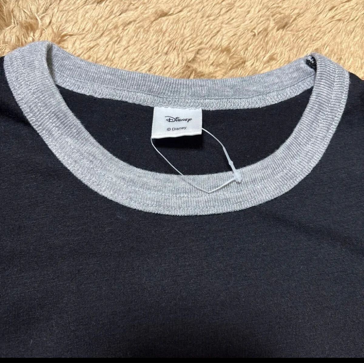 ミッキーマウス クライミングTシャツ ブラック Lサイズ ディズニー スポーツ レトロ_画像2