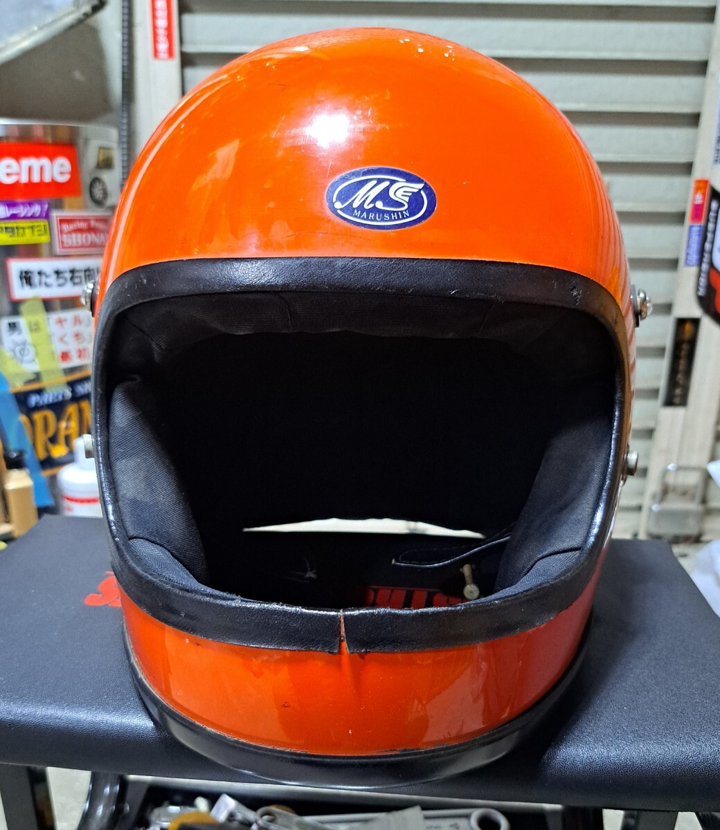 當(dāng)時物 昭和50年制 マルシン 武將 族ヘル Mサイズ Z1 Z2 KZ1000 KZ900 Z400FX ヨシムラ キジマ GS400 GT380 CB400F CB750K KH400 350SS