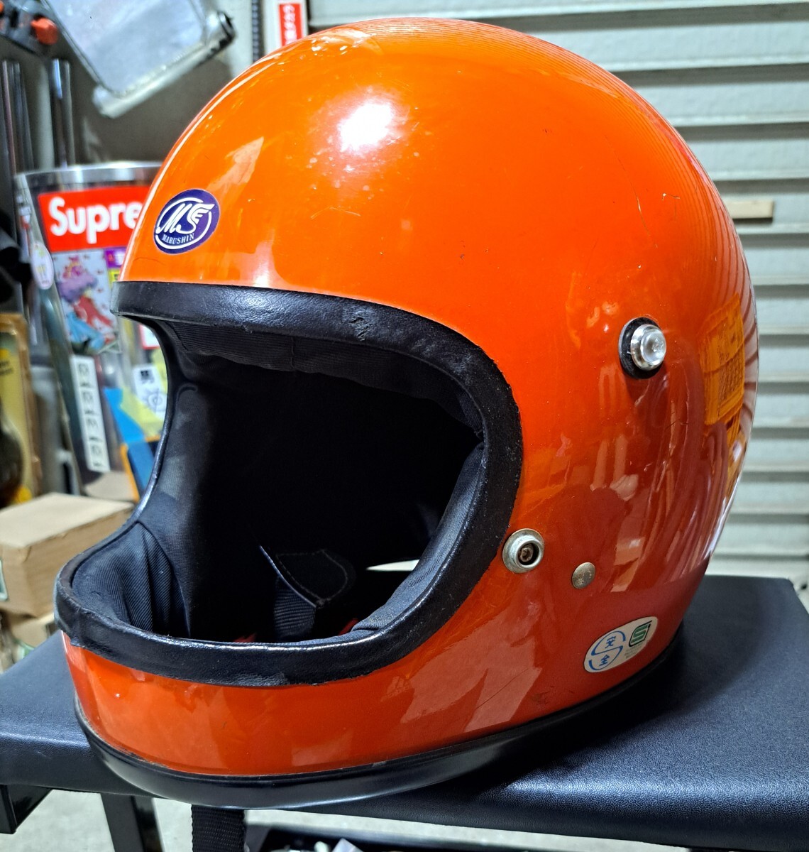 當(dāng)時物 昭和50年制 マルシン 武將 族ヘル Mサイズ Z1 Z2 KZ1000 KZ900 Z400FX ヨシムラ キジマ GS400 GT380 CB400F CB750K KH400 350SS