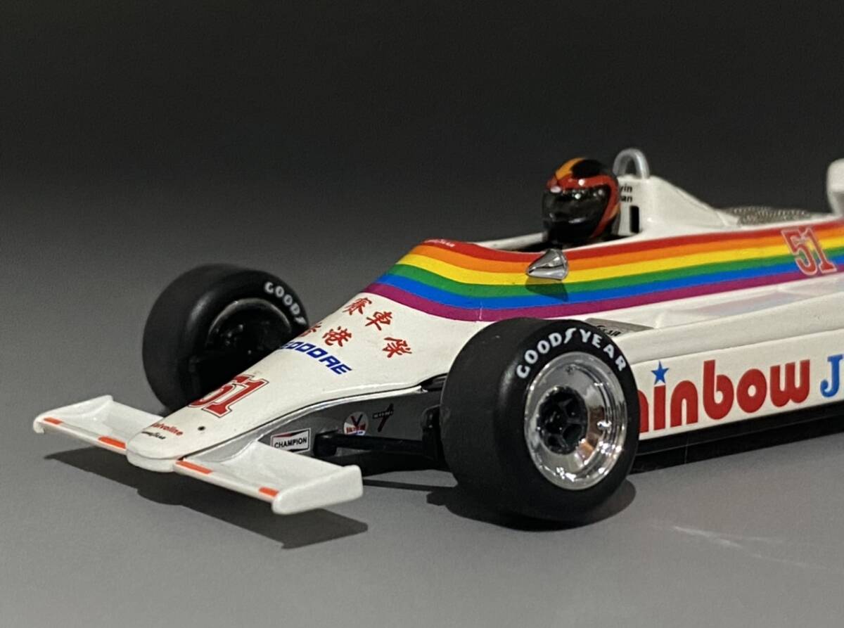 Minichamps 1/43 F1 Williams FW07 Rainbow Jeans Theodore Ram Racing Kevin Cogan Canadian GP 1980 #51 Williams 400 800051