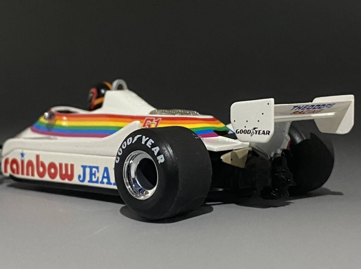 Minichamps 1/43 F1 Williams FW07 Rainbow Jeans Theodore Ram Racing Kevin Cogan Canadian GP 1980 #51 Williams 400 800051
