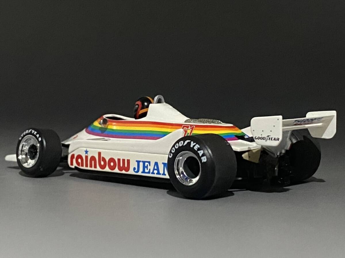 Minichamps 1/43 F1 Williams FW07 Rainbow Jeans Theodore Ram Racing Kevin Cogan Canadian GP 1980 #51 Williams 400 800051