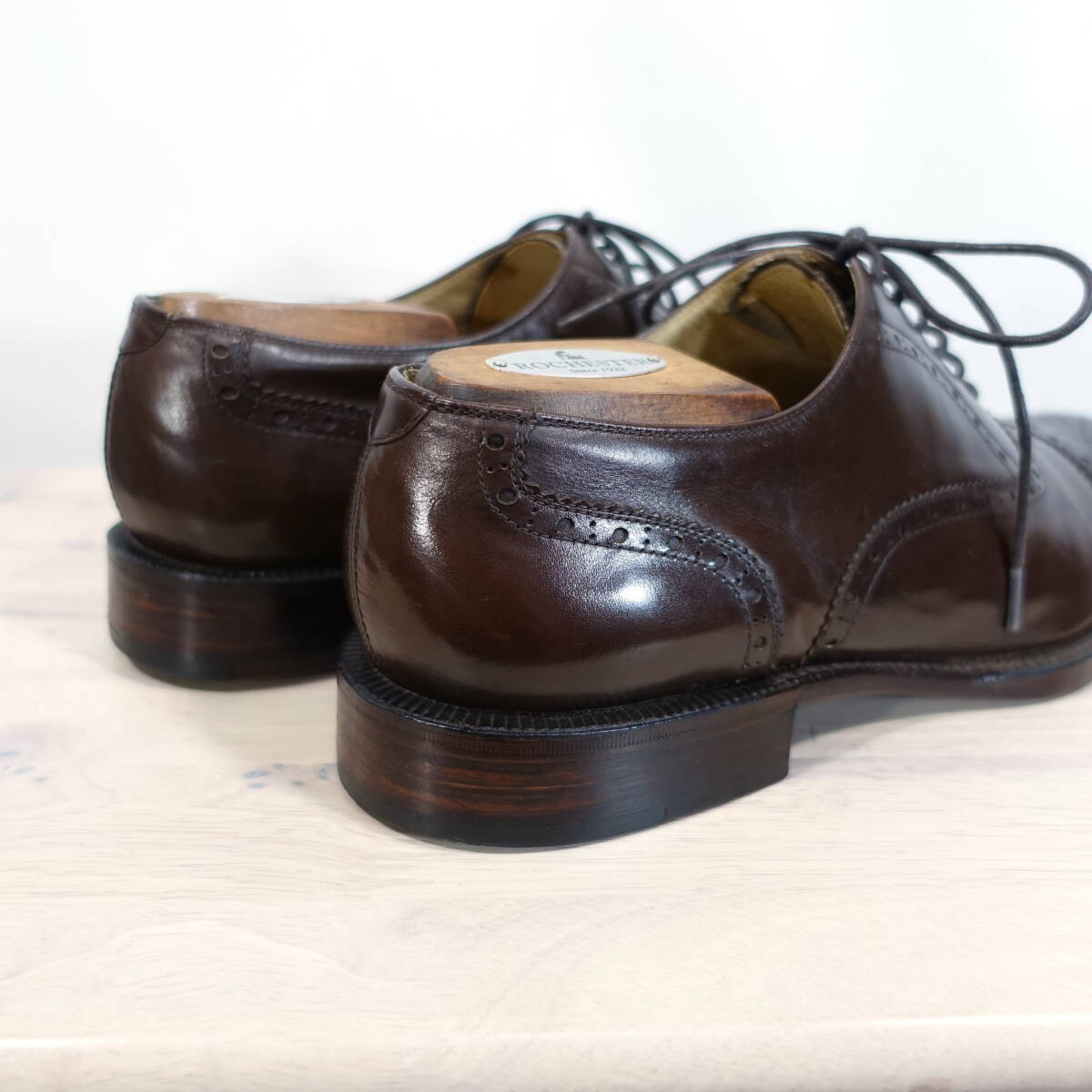 COMME des GARCONS HOMME スラックス 茶系 2000725E0166 良品】コムデギャルソンオム セミブローグシューズ COMME des