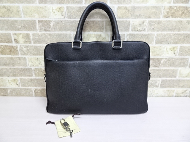 LOUIS VUITTON ルイヴィトン ビジネスバッグ 黒 - 4500225Y0075 ☆0710EW6-A LOUIS VUITTON ルイヴィトン ポルトドキュマン