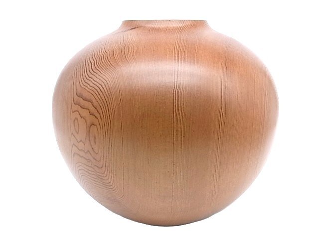 屋久杉 工芸品 壺 花瓶 世界自然遺産 e13226 屋久杉 世界遺産 天然木 花瓶 伝統工芸品 岳南 ①(木工