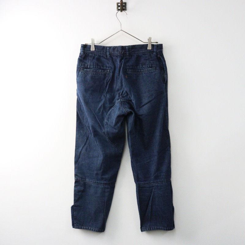 45R 45rpm フォーティファイブアール Bakkurii インディゴ染め ジョッパーズパンツ 3/ネイビー 乗馬 テーパード【2400014517484】_画像2