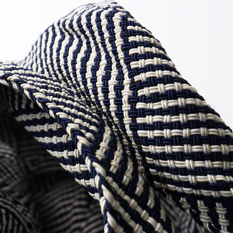 美品 トレンタセイ Trenta Sei パッチワーク切替 ハンドバッグ ネイビー/かばん カバン【2400014510133】_画像8