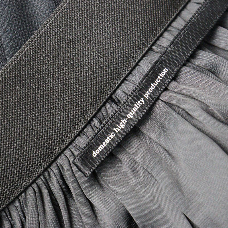 美品 ドリーシーン dolly-sean チュールリバーシブルスカート 1/ブラック ギャザー フレア ゴム ロング ヤマトドレス【2400014536072】_画像6