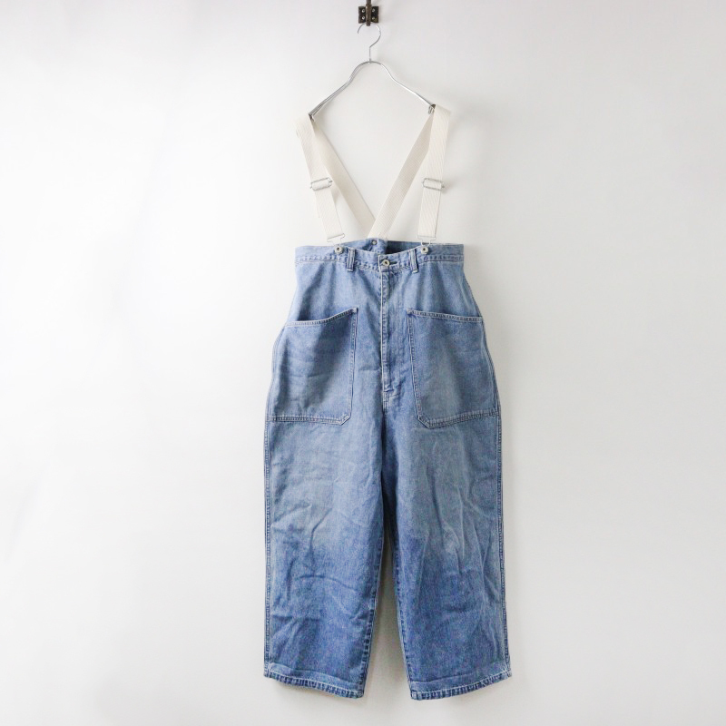 ジョンブル JOHNBULL JL243P02 10.5オンスデニムオーバーサスペンダーパンツ S/ブルー インディゴ サロペット【2400014540314】