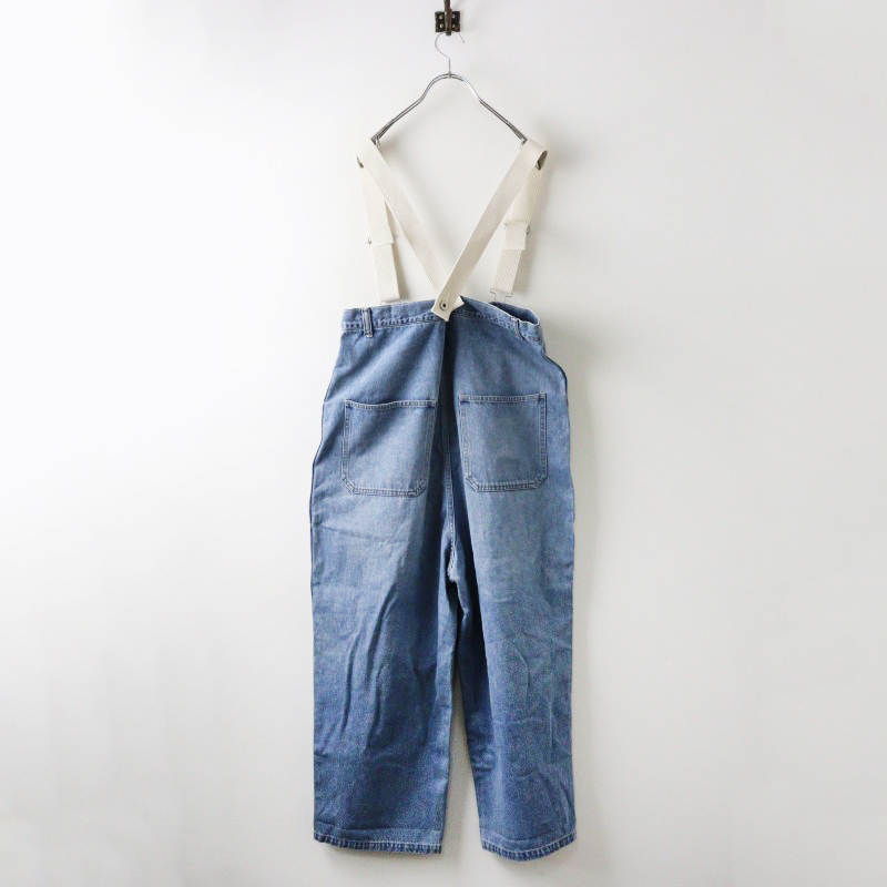 ジョンブル JOHNBULL JL243P02 10.5オンスデニムオーバーサスペンダーパンツ S/ブルー インディゴ サロペット【2400014540314】