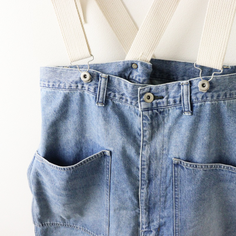 ジョンブル JOHNBULL JL243P02 10.5オンスデニムオーバーサスペンダーパンツ S/ブルー インディゴ サロペット【2400014540314】