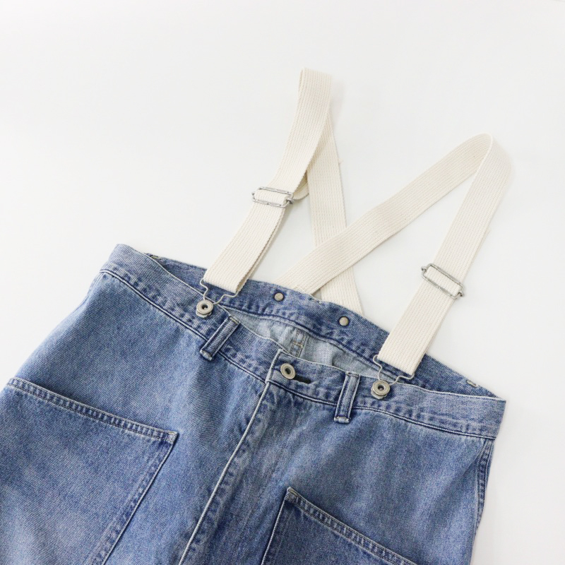 ジョンブル JOHNBULL JL243P02 10.5オンスデニムオーバーサスペンダーパンツ S/ブルー インディゴ サロペット【2400014540314】