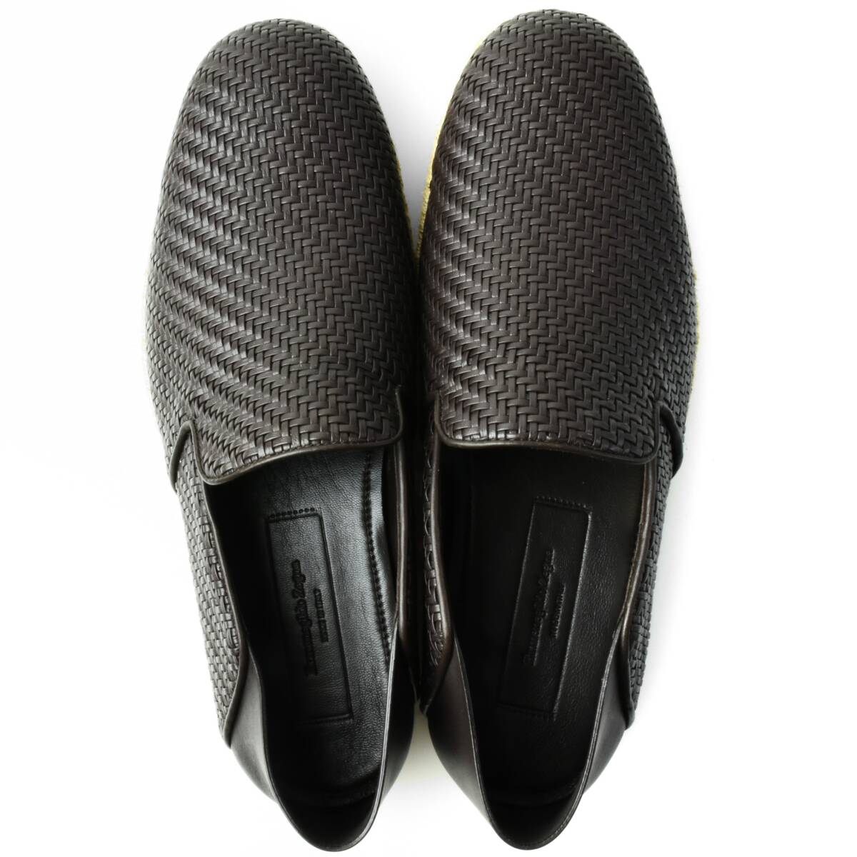国内即発 ZEGNA ゼニア 特殊ソール快適編みレザーエスパドリーユ 15,1万【ZEGNA ゼニア 新品】エスパドリーユなのにスニーカー