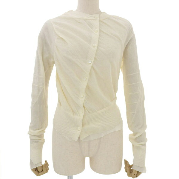 ◇美品◇ サカイ sacai 異素材 レイヤード シフォン ニット