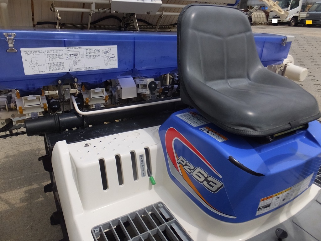 イセキ　PZ63　HGRLF　田植機　282時間　上位グレード　6條　19馬力　Z苗レール　ダブルタイヤ　こまきちゃん　★早　