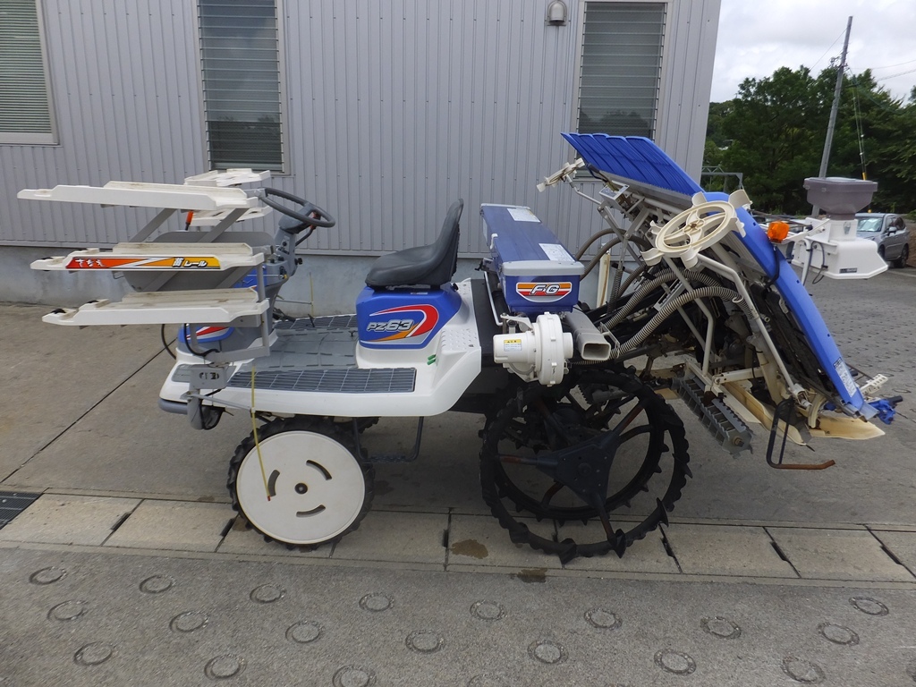 イセキ　PZ63　HGRLF　田植機　282時間　上位グレード　6條　19馬力　Z苗レール　ダブルタイヤ　こまきちゃん　★早　