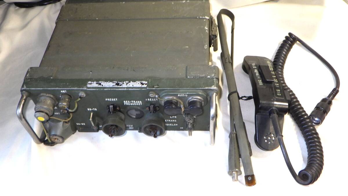 米軍放出品 AN/PRC-77 ジャンク PRC-77 軍用無線機 中古動作品ですがジャンク扱いで