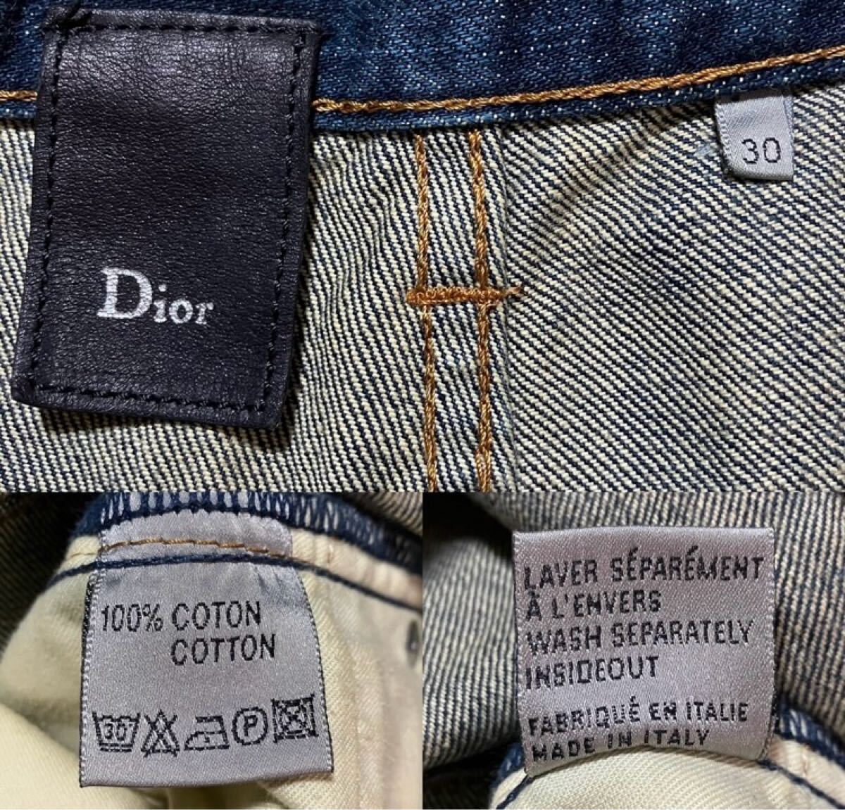 ディオールオム 2006AW 06AW　ダストウォッシュ　 デニム ジーンズ DIOR HOMME 正規(guī)品
