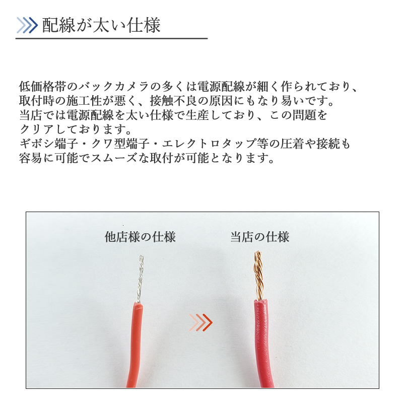 MM114D-W MC312D-A MC312D-W 対応 バックカメラ 高画質 安心加工済み 【NI01】_画像5