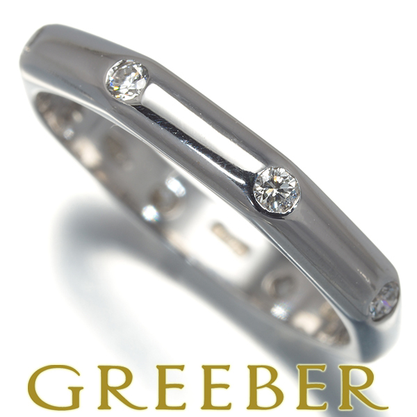 ブルガリ リング ダイヤ ダイヤモンド オクタゴナル 8P 9号 K18WG 指輪 BLJ_画像1