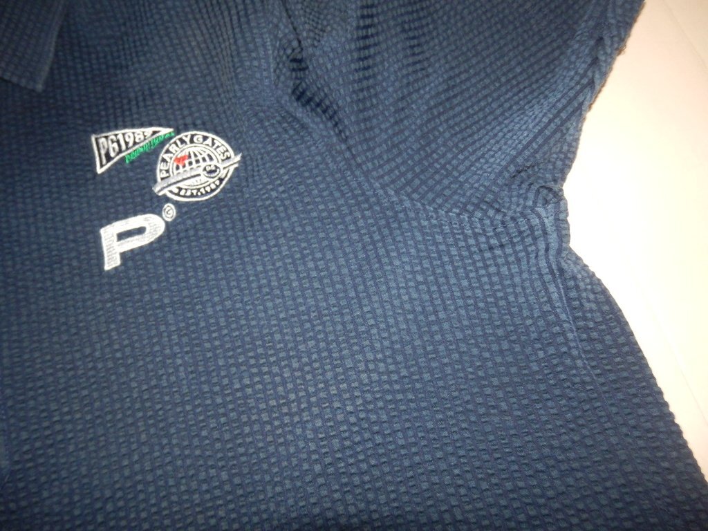 認識タグ有★PEARLY GATES パーリーゲイツ★人気半袖ポロシャツ チェック 2022年モデル★サイズ6 LL_画像4