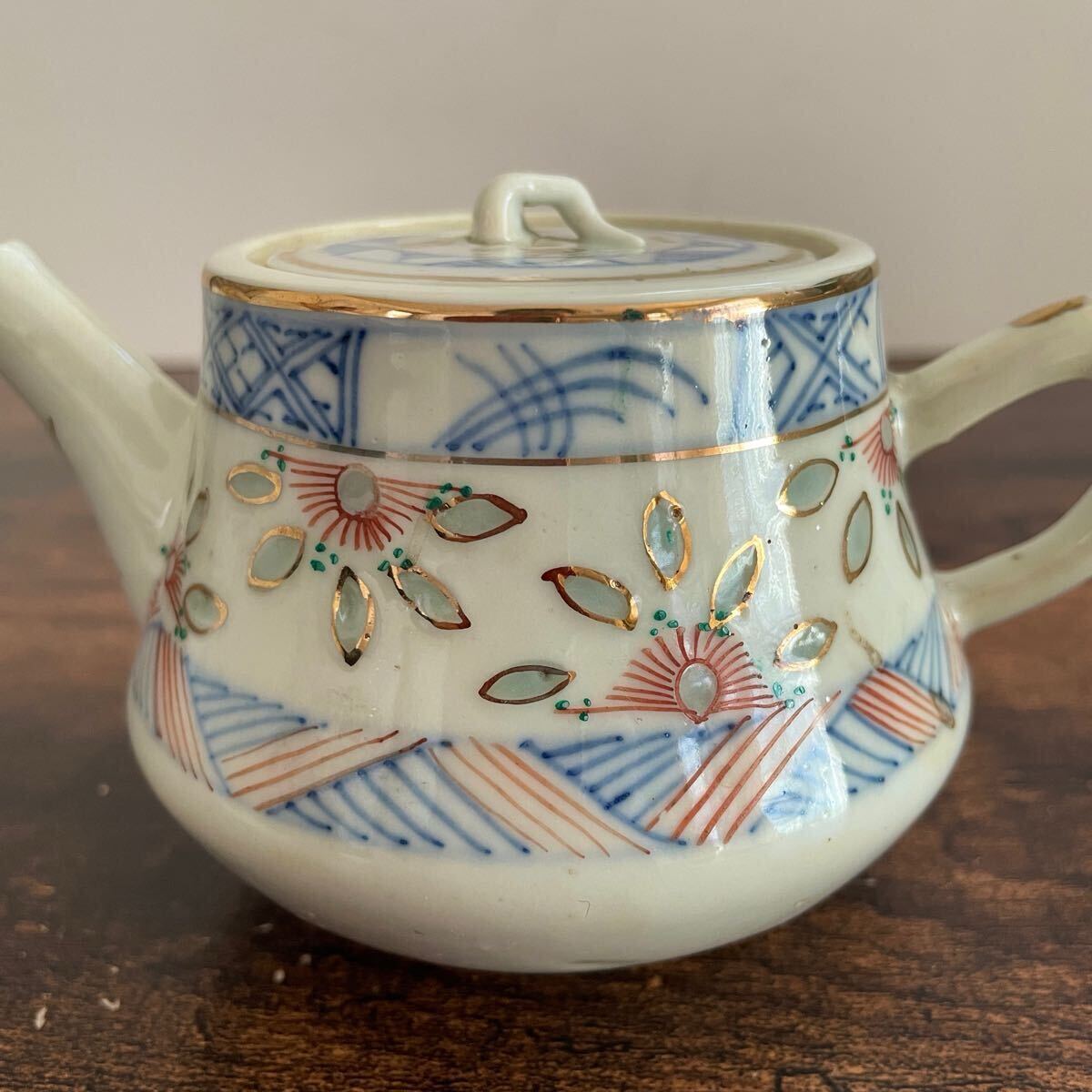 中国 ホタル茶器 番来茶揃 志野菊画 中国古美術 玲瓏杯 蛍焼 志野菊画 急須 景徳鎮 茶碗セット 検