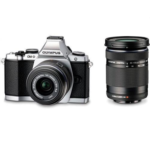#p703080 中古 美品 OLYMPUS OM-D E-M5 ダブルズームキット シルバー