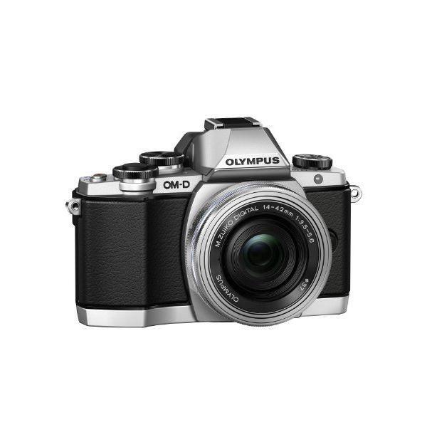 #p703140 中古 美品 OLYMPUS OM-D E-M10 14-42mm EZ レンズキット シルバー