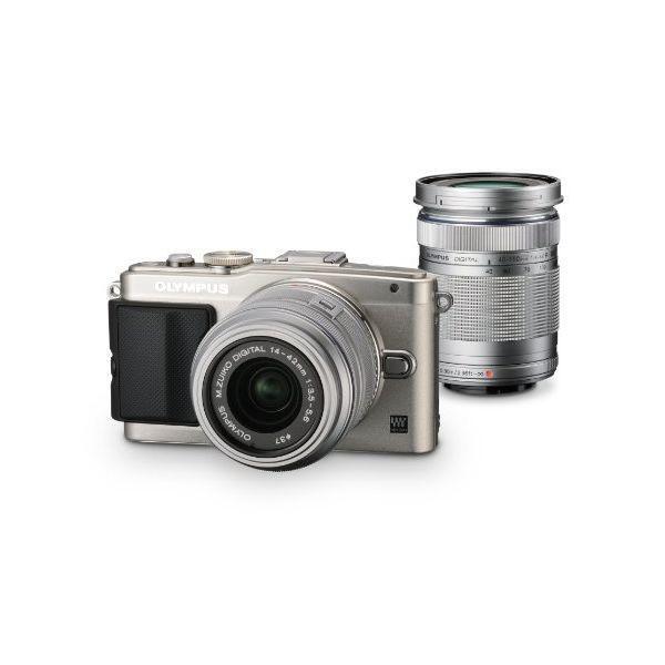 #p703680 中古 美品 OLYMPUS E-PL6 ダブルズームキット シルバー