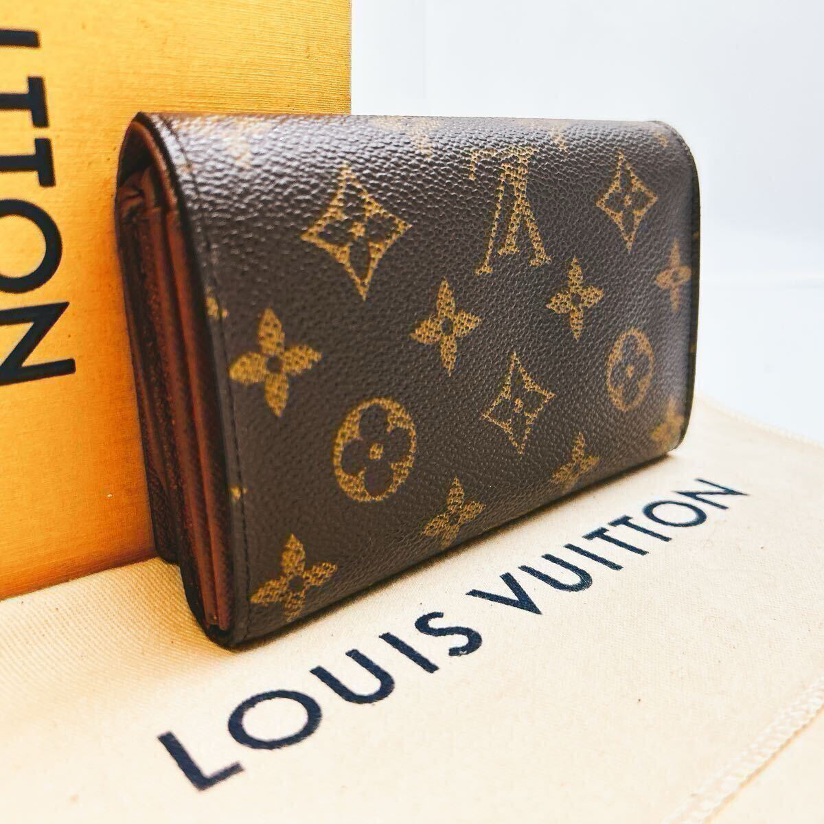 美品ルイヴィトン モノグラムポルトモネビエ トレゾール 二つ折り財布 A764【外観極美品】LOUIS VUITTON ルイヴィトン モノグラム