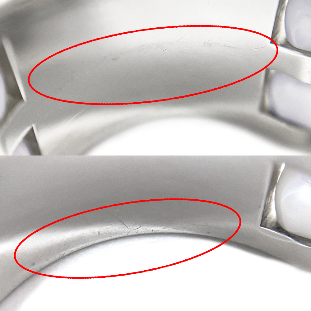 [中古] シャネル ウルトラ コレクション ダイヤモンド リング ラージモデル #50刻印 10号位 J2299 K18ホワイトゴールド セラミック CHANEL_画像10