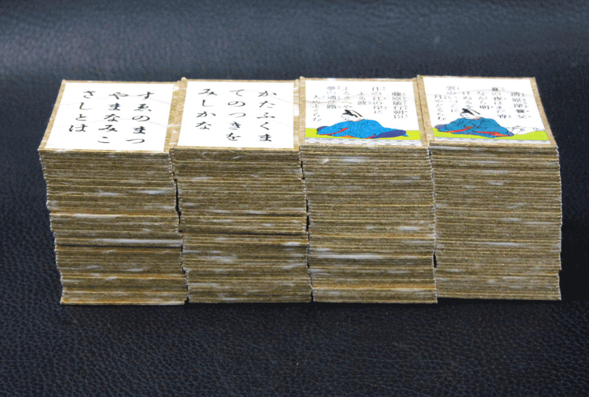 丸福 百人一首 小倉百人一首 朱涂り漆器箱 玉手箱 丸福印 任天堂 カード レトロ アンティーク 骨董品