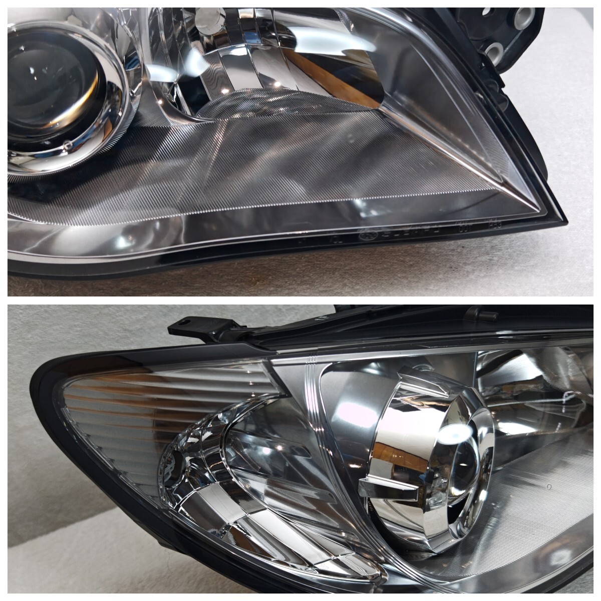 スバル GD GG GG2 GG3 GGA GGC WRX 鷹目 インプレッサ 純正 シルバーメッキ ハロゲン ヘッドライト 左右 ICHIKOH 1770 1F 新品未使用_画像2