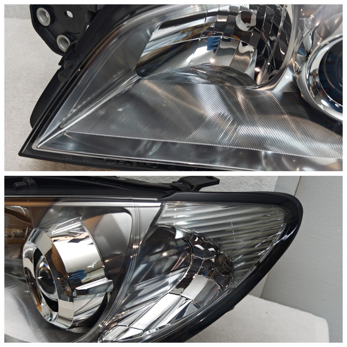 スバル GD GG GG2 GG3 GGA GGC WRX 鷹目 インプレッサ 純正 シルバーメッキ ハロゲン ヘッドライト 左右 ICHIKOH 1770 1F 新品未使用_画像3