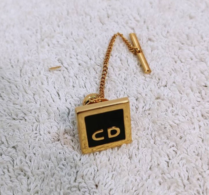  хорошая вещь Christian Dior Dior Gold CD Logo галстук 