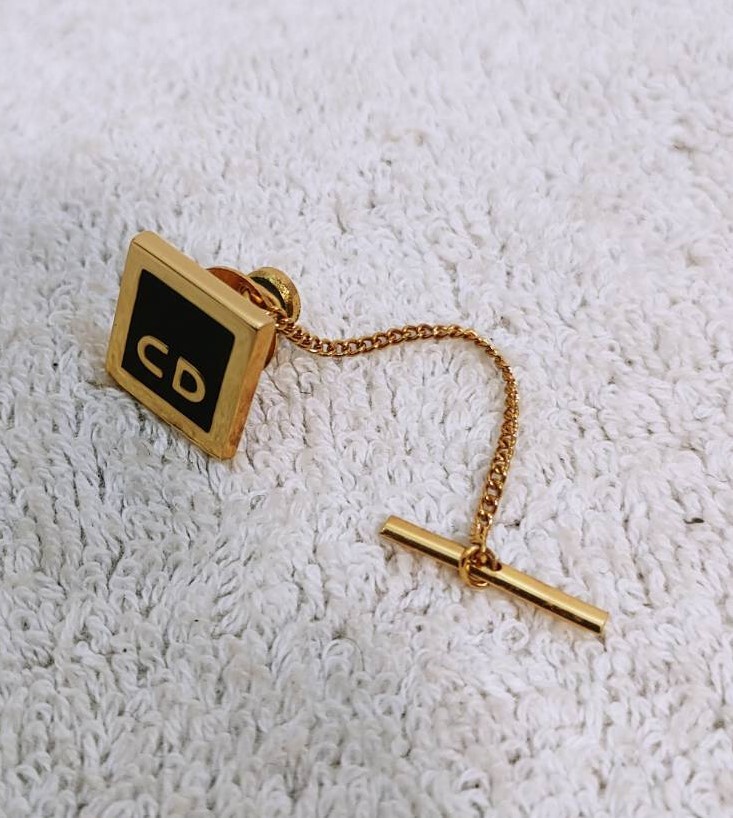  хорошая вещь Christian Dior Dior Gold CD Logo галстук 