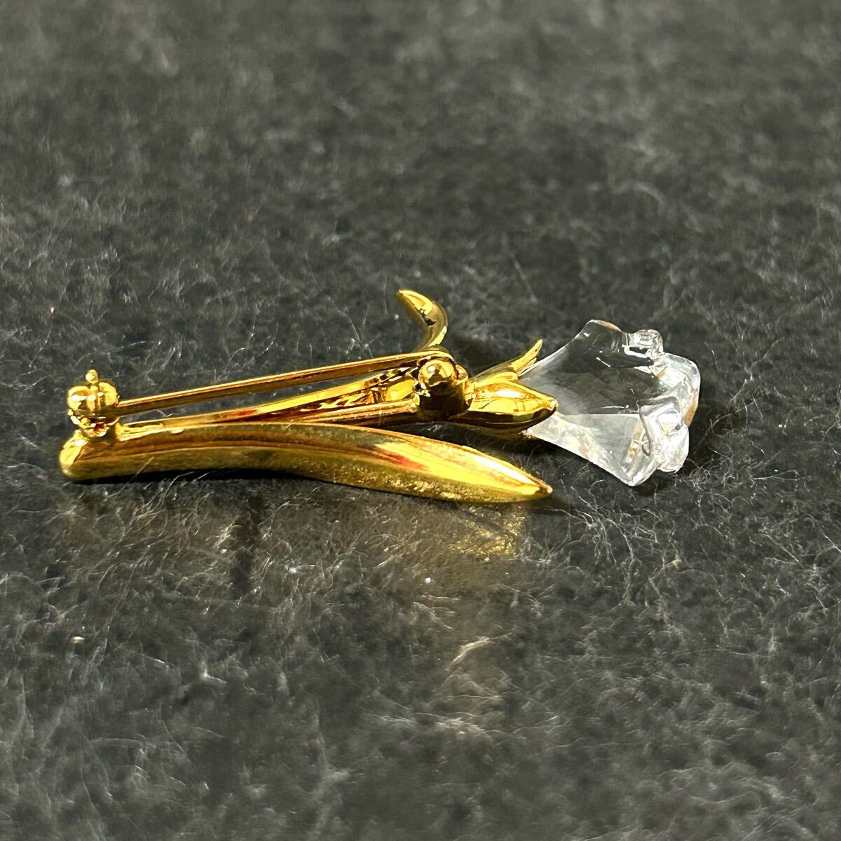 [BOX есть ]SWAROVSKI Swarovski цветок брошь Gold цвет аксессуары декортивный элемент *U