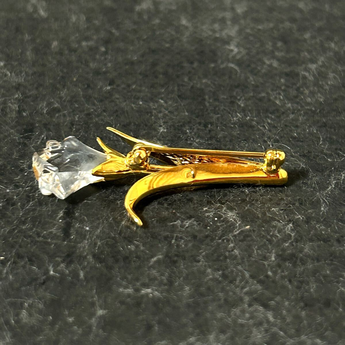 [BOX есть ]SWAROVSKI Swarovski цветок брошь Gold цвет аксессуары декортивный элемент *U