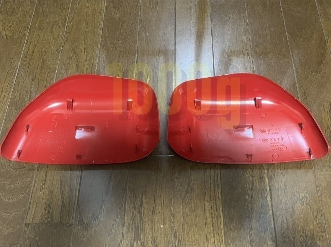 【三菱純正新品】MITSUBISHI 未使用品 ★大人気商品★ デリカD5 ラリーアート 赤色 ドアミラー カバー 左右セット オプション品 CV5W CV1W 