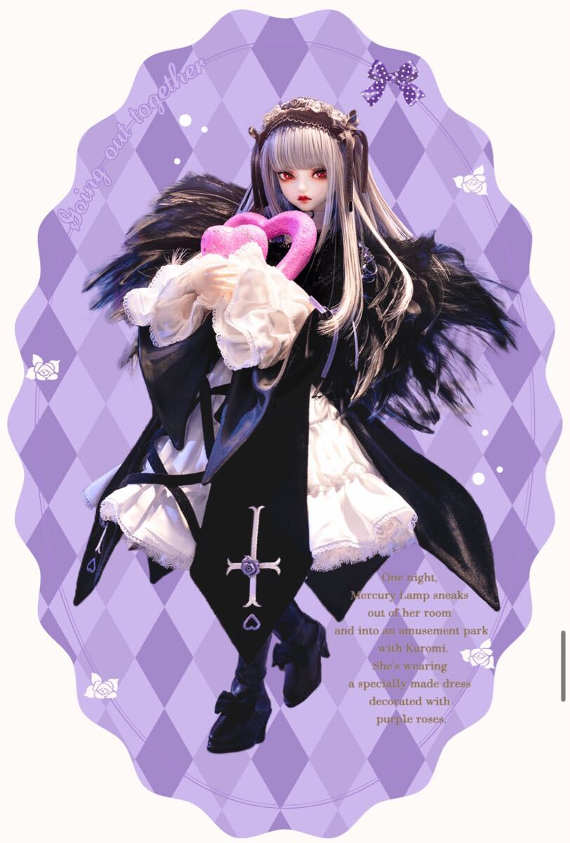 ローゼンメイデン 水銀燈×クロミ アクリルブロック サンリオコラボ ローゼンメイデン×サンリオキャラクターズ_アクリルブロック