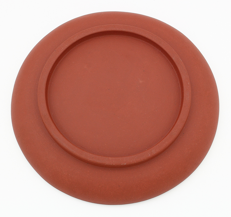 【梟】中国 宜興 時代 朱泥 茶杯 4客 茶盆 ミニサイズ 茶器 汲み出し 煎茶碗 茶托 急須台 瓶台 煎茶道具 雛道具 ミニチュア 紫砂 紫泥 古玩_画像7