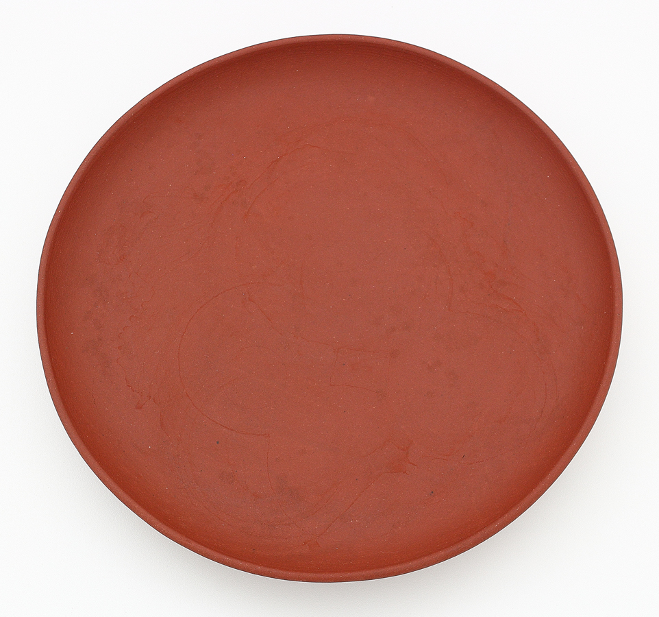 【梟】中国 宜興 時代 朱泥 茶杯 4客 茶盆 ミニサイズ 茶器 汲み出し 煎茶碗 茶托 急須台 瓶台 煎茶道具 雛道具 ミニチュア 紫砂 紫泥 古玩_画像6