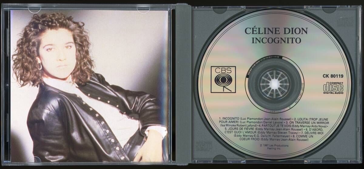 【CD】Celine Dion - Incognito [CBS - CK-80119] Canada