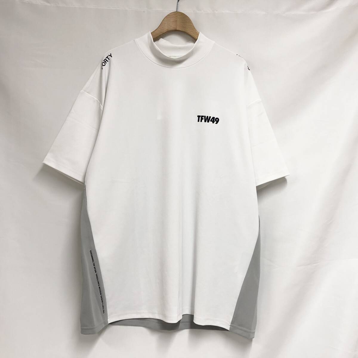 ○★新品未使用 TFW49 リラックス モックネックTシャツ L ホワイト 新品未使用 TFW49(ティーエフダブリュー49) リラックス モック