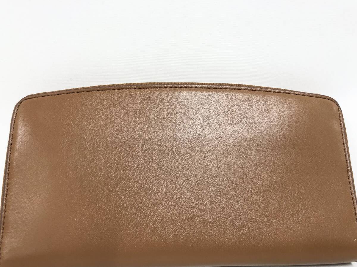 新品 ポールスミス 長財布 財布 キャメル ラウンドジップ レザー 本革 牛革 訳有り 新品未使用 Paul Smith (ポールスミス) ラウンドジップ長